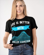 Life Is Better With Roller Coasters Shirt Roller Coaster Fans Clothing Best Gifts For Teens Classic T-Shirt apparel-classic-tshirt-lifestyle-front-100