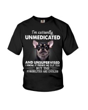 Im Curently Unmedicated And Unsupervised Chihuahua Youth T-Shirt thumbnail
