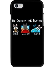 My Quarantine Routine schnauzer4 Phone Case thumbnail