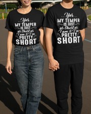 Yes My Temper Is Just Short As I Am Shirt Funny Gifts For Short Friends Birthday Ideas Classic T-Shirt apparel-classic-tshirt-lifestyle-front-145