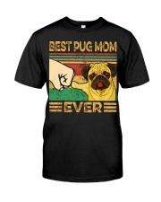 Best Pug Mom Classic T-Shirt front