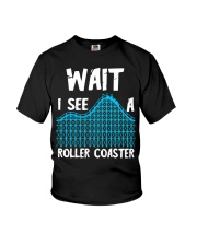 Wait I See A Roller Coaster Shirt Funny gifts for roller coaster enthusiasts Ideas Youth T-Shirt tile