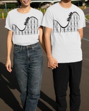 Roller Coaster Shirt Rollercoaster Graphic Tee Clothing Themed Shirt Gifts Classic T-Shirt apparel-classic-tshirt-lifestyle-front-145