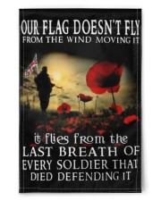 Our Flag Doesn't Fly From The Wind Moving It Flag Proud Military Merch Front Door Decor 11.5"x17.5" Garden Flag front