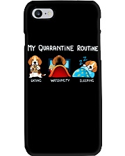 My Quarantine Routine beagle3 Phone Case thumbnail