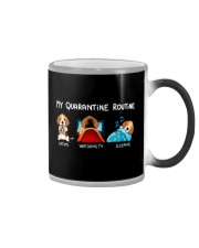 My Quarantine Routine beagle3 Color Changing Mug thumbnail
