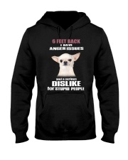 6 Feet Back I Have Anger Issues And feet back 3 Hooded Sweatshirt thumbnail
