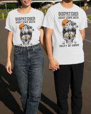 Skull Dispatcher Sassy Since By Birth Salty By Choice T-Shirt Female Funny Dispatcher Shirt Classic T-Shirt apparel-classic-tshirt-lifestyle-front-145