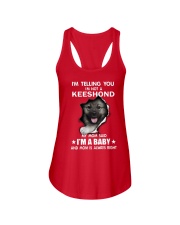 i'm telling you i'm not a keeshond Ladies Flowy Tank thumbnail
