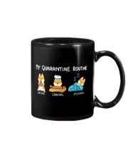 My Quarantine Routine Shiba inu Mug thumbnail