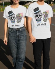 Till Death Do Us Part Shirt Sugar Skull Wedding T-Shirt Gifts For Wedding Bride Classic T-Shirt apparel-classic-tshirt-lifestyle-front-145