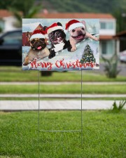 Frenchie Merry Christmas Yard Sign Cute Dog Sign Outdoor Decor 18x12 Yard Sign aos-yard-sign-18x12-lifestyle-front-09