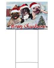 Frenchie Merry Christmas Yard Sign Cute Dog Sign Outdoor Decor 18x12 Yard Sign front