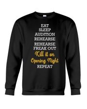 Eat Sleep Audition Rehearse Shirt Theater Lovers Actor T-Shirt Gift Ideas For Adult Son Crewneck Sweatshirt tile
