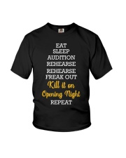 Eat Sleep Audition Rehearse Shirt Theater Lovers Actor T-Shirt Gift Ideas For Adult Son Youth T-Shirt tile