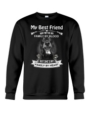 My Best Friend May Not Be My Family By Dachshund Crewneck Sweatshirt thumbnail