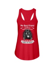 My Best Friend May Not Be My Family By Dachshund Ladies Flowy Tank thumbnail