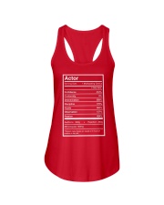 Actor Nutritional Facts Shirt Funny Tee Shirt Gifts For Younger Brother Ladies Flowy Tank tile