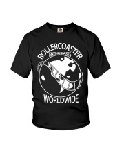Rollercoaster Enthusiast Worldwide T-Shirt Clothing Gifts For Roller Coaster Enthusiasts Youth T-Shirt tile