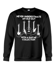 Never Underestimate An Old Guy With A Guitar Collection Shirt Guitar Player Grandpa Gift Ideas Crewneck Sweatshirt tile