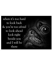 When It's Too Hard To Look Back pug 24x16 Poster front