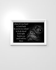 When It's Too Hard To Look Back pug 24x16 Poster poster-landscape-24x16-lifestyle-02
