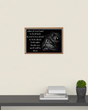 When It's Too Hard To Look Back pug 24x16 Poster poster-landscape-24x16-lifestyle-09
