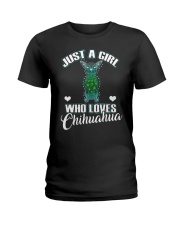 Just A Girl Who Loves Chihuahua Ladies T-Shirt thumbnail