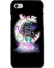 I LOVE YOU TO MOON AND BACK UNICORN BEST GIFT Phone Case thumbnail