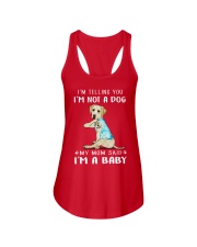 I'M TeLLING yOU i'm nOT A Dog My Mom Said I'M A Ladies Flowy Tank thumbnail