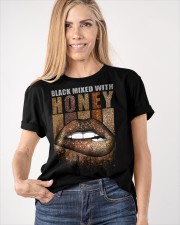 Black Mixed With Honey Sexy Lips T-Shirt Black Women African American Shirt Apparel Classic T-Shirt apparel-classic-tshirt-lifestyle-front-100