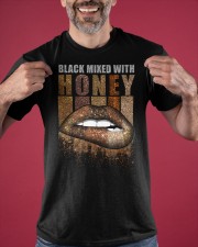 Black Mixed With Honey Sexy Lips T-Shirt Black Women African American Shirt Apparel Classic T-Shirt apparel-classic-tshirt-lifestyle-front-181