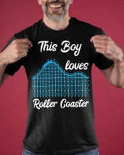 This Boy Loves Roller Coaster Shirt Gifts For Roller Coaster Lovers Fans Ideas For Son Classic T-Shirt apparel-classic-tshirt-lifestyle-front-181