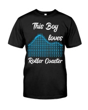 This Boy Loves Roller Coaster Shirt Gifts For Roller Coaster Lovers Fans Ideas For Son Classic T-Shirt front