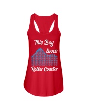 This Boy Loves Roller Coaster Shirt Gifts For Roller Coaster Lovers Fans Ideas For Son Ladies Flowy Tank tile