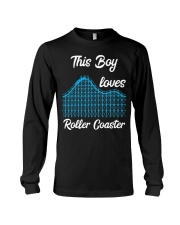 This Boy Loves Roller Coaster Shirt Gifts For Roller Coaster Lovers Fans Ideas For Son Long Sleeve Tee tile