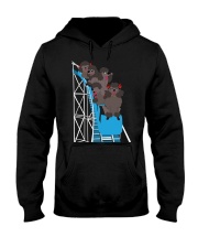 Poodles On Roller Coaster T-Shirt Funny Cute Dog Graphic Tee Dog Lover Shirt Hooded Sweatshirt tile