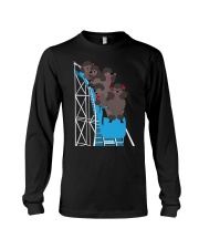 Poodles On Roller Coaster T-Shirt Funny Cute Dog Graphic Tee Dog Lover Shirt Long Sleeve Tee tile
