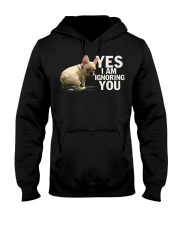 Yes I Am Ignoring Frenchie Hooded Sweatshirt thumbnail