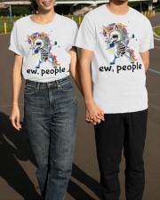 Skull Dabbing Unicorn Ew People T-Shirt Funny Unicorn Shirt Gifts For Daughter Classic T-Shirt apparel-classic-tshirt-lifestyle-front-145