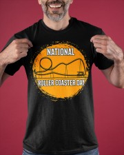 Great Roller Coaster Day Gift for Roller Coasters Park Fan T-Shirt Classic T-Shirt apparel-classic-tshirt-lifestyle-front-181