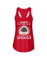 pug Ladies Flowy Tank thumbnail