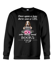 basset once upon a time there was a girl Crewneck Sweatshirt thumbnail