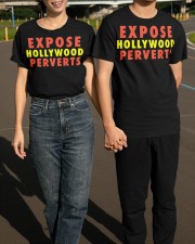 Expose Hollywood Perverts Shirt Anti Millionaire Sayings T-Shirt Best Gifts Classic T-Shirt apparel-classic-tshirt-lifestyle-front-145