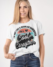 I'm Not Like A Regular I'm A Cool Caregiver Vintage Shirt Thank You Gifts For Caregivers Classic T-Shirt apparel-classic-tshirt-lifestyle-front-100