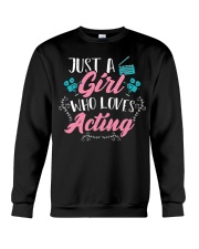 Just A Girl Who Loves Acting Shirt Cute Actor Acting T-Shirt Gifts For Actress Crewneck Sweatshirt tile