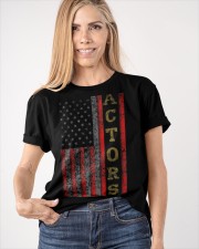 Actors American Flag T-Shirt Old Vintage Patriotic Shirts For Men Gifts For Coworker Classic T-Shirt apparel-classic-tshirt-lifestyle-front-100