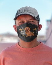 Funny Dachshund Face Mask Father's Day Gifts From Wife Cloth face mask aos-face-mask-lifestyle-06