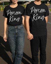 Popcorn King T-Shirt Cinema Movie Snack Shirt Best Gifts For Theater Lovers Classic T-Shirt apparel-classic-tshirt-lifestyle-front-145