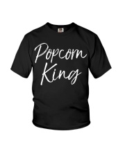 Popcorn King T-Shirt Cinema Movie Snack Shirt Best Gifts For Theater Lovers Youth T-Shirt tile